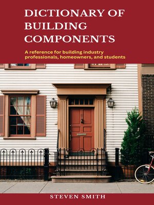 cover image of DICTIONARY OF BUILDING COMPONENTS